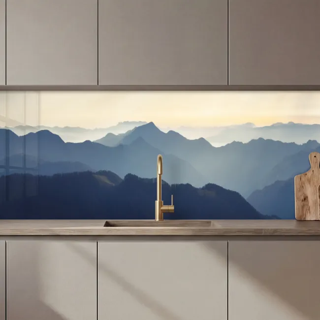 Landschap - Bergen - Groen - Natuur keuken achterwand 2 middel zz_3dshopping