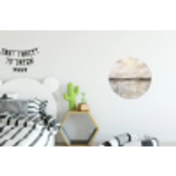 Landschap - Horizon - Natuur - Abstract - Neutraal Wandcirkel aluminium klein -kinderkamer