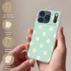 Madeliefjes - Pastel - Wit - Groen - Bloemen patroon Telefoonhoesje iPhone 17 Pro klein -sfeer3_NL