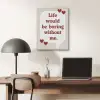 Quote - Tekstballon - Hartjes PET vilt klein -sfeer5