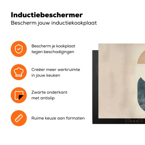 Cirkels - Abstract - Kleurrijk Inductie beschermer vinyl 3mm klein -zzzzzzz-td-ups
