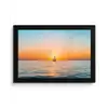 Zee - Zeilboot - Zonsondergang fotolijst zwart zonder passe partout klein -3d