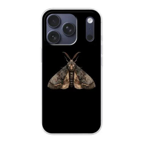 Mot - Bladachtig - Grijs Telefoonhoesje iPhone 17 Pro klein -3d