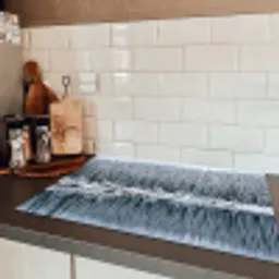 Bos - Reflectie - Meer - Winter - Serene Inductie beschermer vinyl 3mm klein -sfeer3