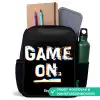 Game on in zwart wit Rugzak - Zwart middel -inhoud_NL