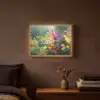 Zomertuin - Sfeervol - Bloemen Light Box met batterij (Wandlamp) middel -sfeer4