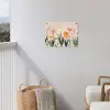 Pasteltinten - Bloemen - Illustratie tuinposter los doek klein -sfeer8