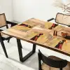 Vrouw - Silhouet - Patronen - Sierlijk Placemat vinyl groot -zzsfeer4_Kitchenyeah-website