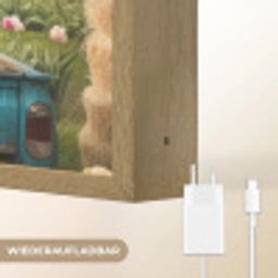Konijn - Boerderij - Eieren Light Box met batterij (Wandlamp) middel -USP_websiteoplaadbaarDE