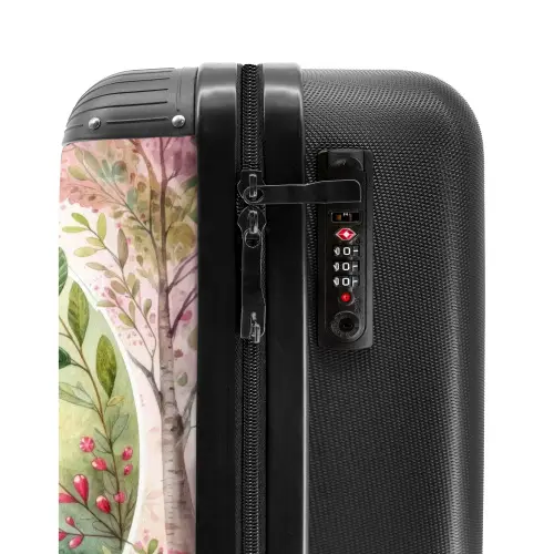 Roze Rafaël Koffer - NBS - Handbagage middel -slot