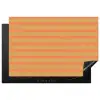 Zee - Rood - Geel - Strepen Inductie beschermer vinyl 3mm klein 276 -3d
