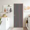 Verticale strepen - Groen - Roze deurposter klein 289 -sfeer5