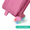 Madeliefjes op regenboogachtergrond Kinderkoffer - Roze klein -wiel_EN