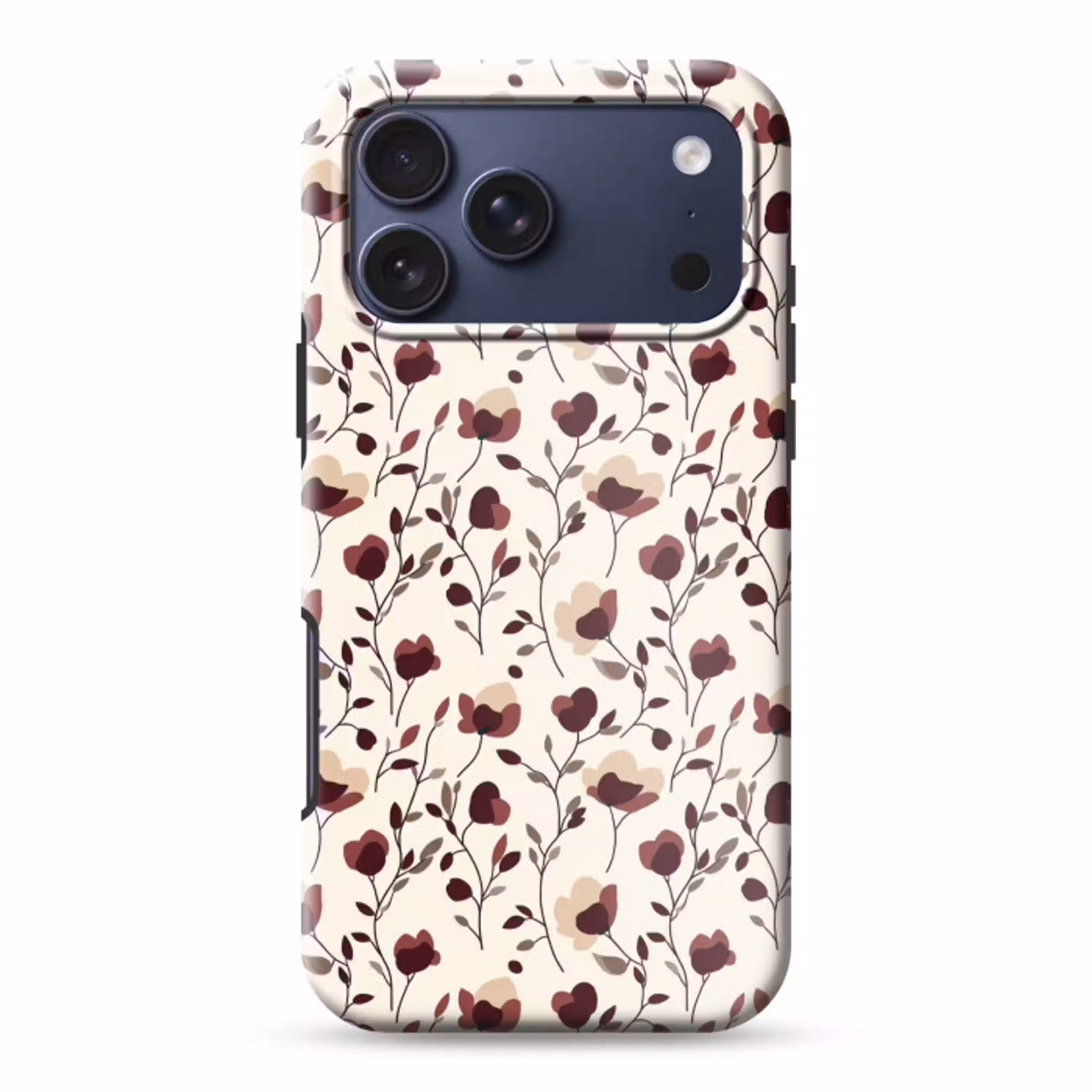 Bloemen - Botanisch - Bordeaux Toughcase MagSafe Apple iPhone 17 Pro Max klein 1019 -3d
