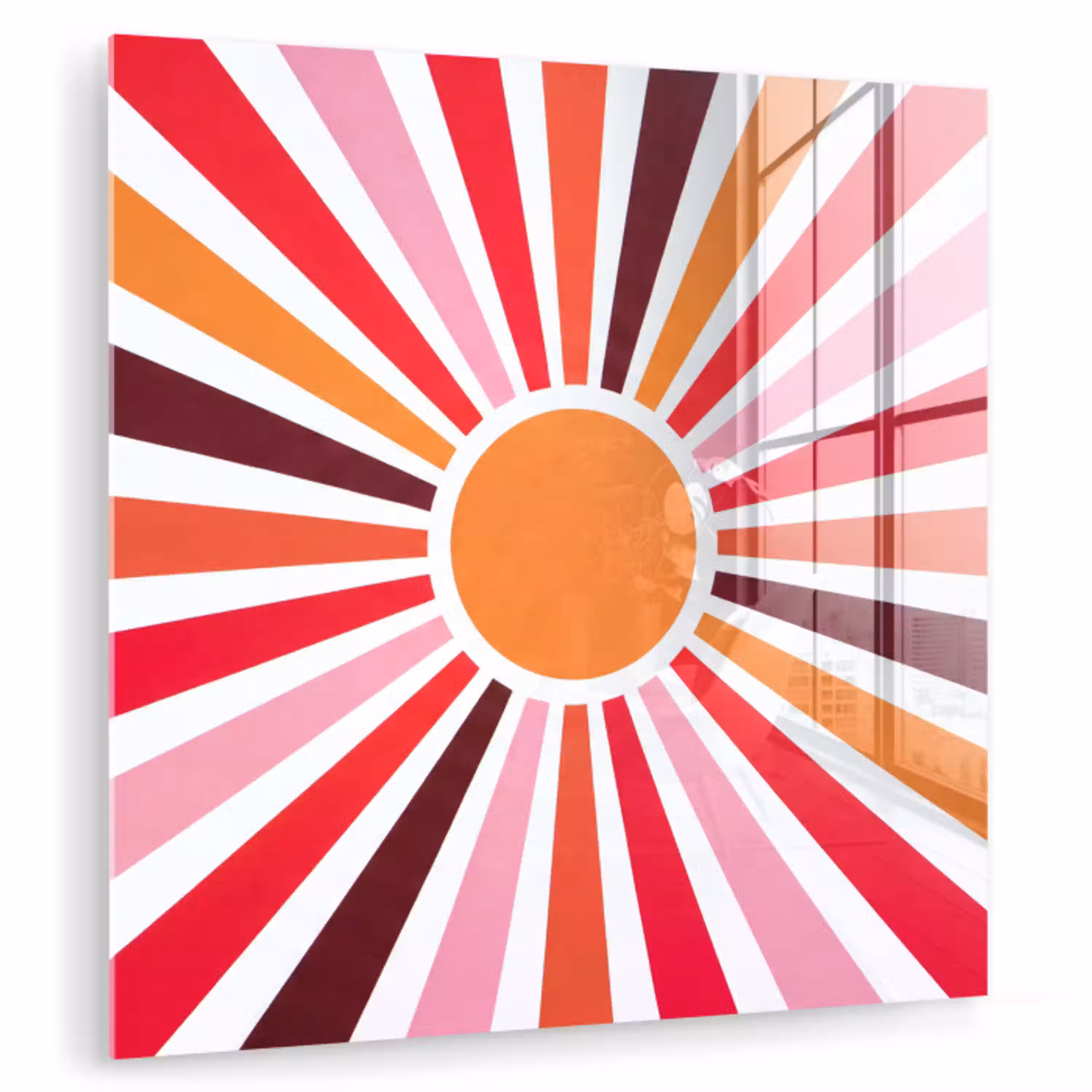 Zon - Stralen - Abstract - Kleurrijk plexiglas 5mm klein -zzzproduct_nieuw