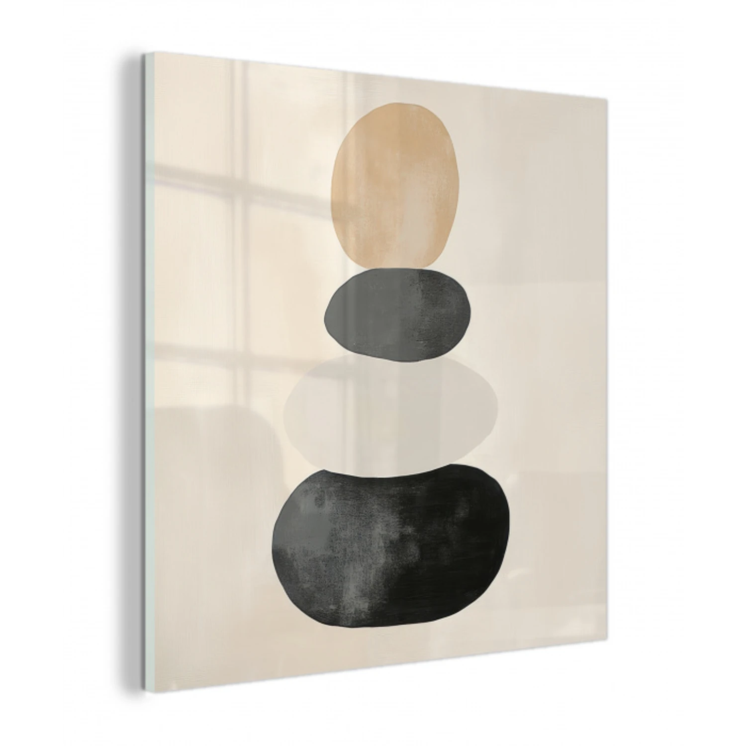 Japandi - Wabi sabi - Beige plexiglas 5mm klein -z3d