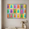 Art- Snoep - Kleurrijk Textielframe zwart klein -sfeer2