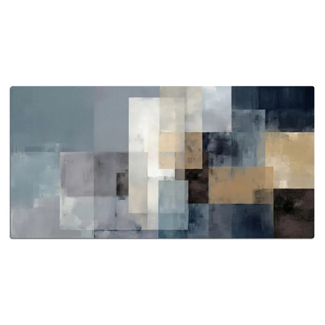Bureau onderlegger - Rechthoeken - Abstract - Blauw