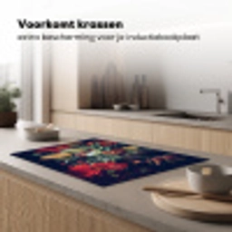 Boeket - Stilleven - Bloemen - Planten - Rood Inductie beschermer vinyl 3mm klein -sfeer1