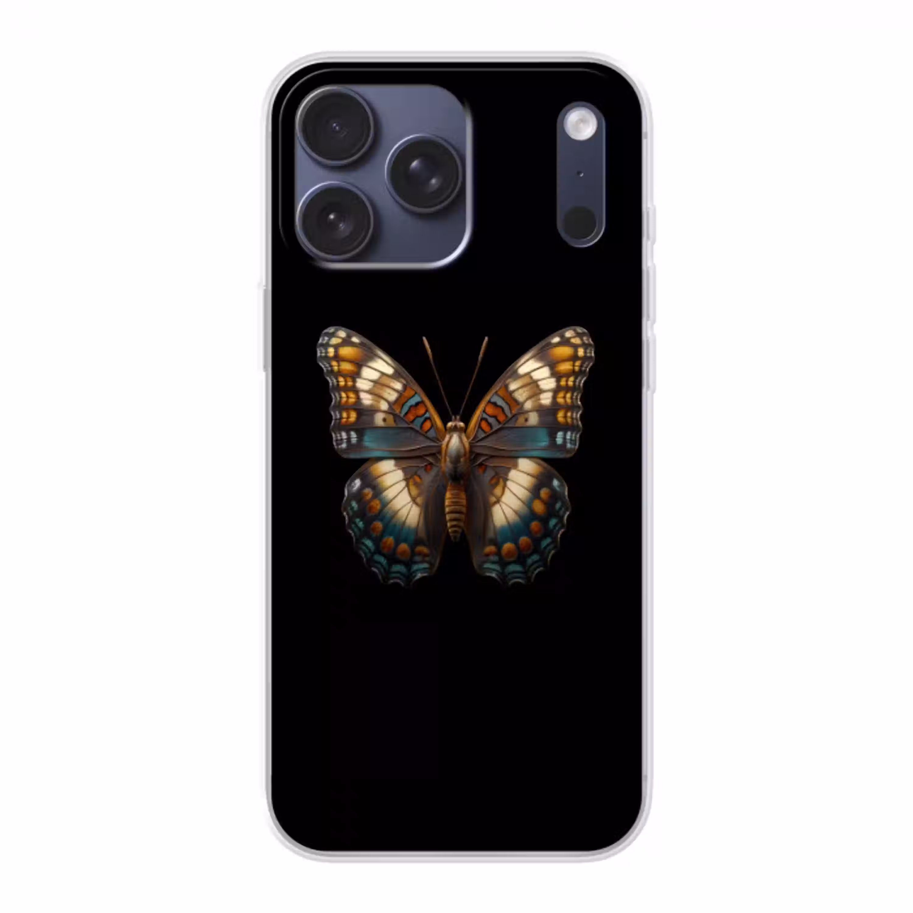 Vlinder - Kleurrijk - mozaïekachtig Telefoonhoesje iPhone 17 Pro Max klein -3d