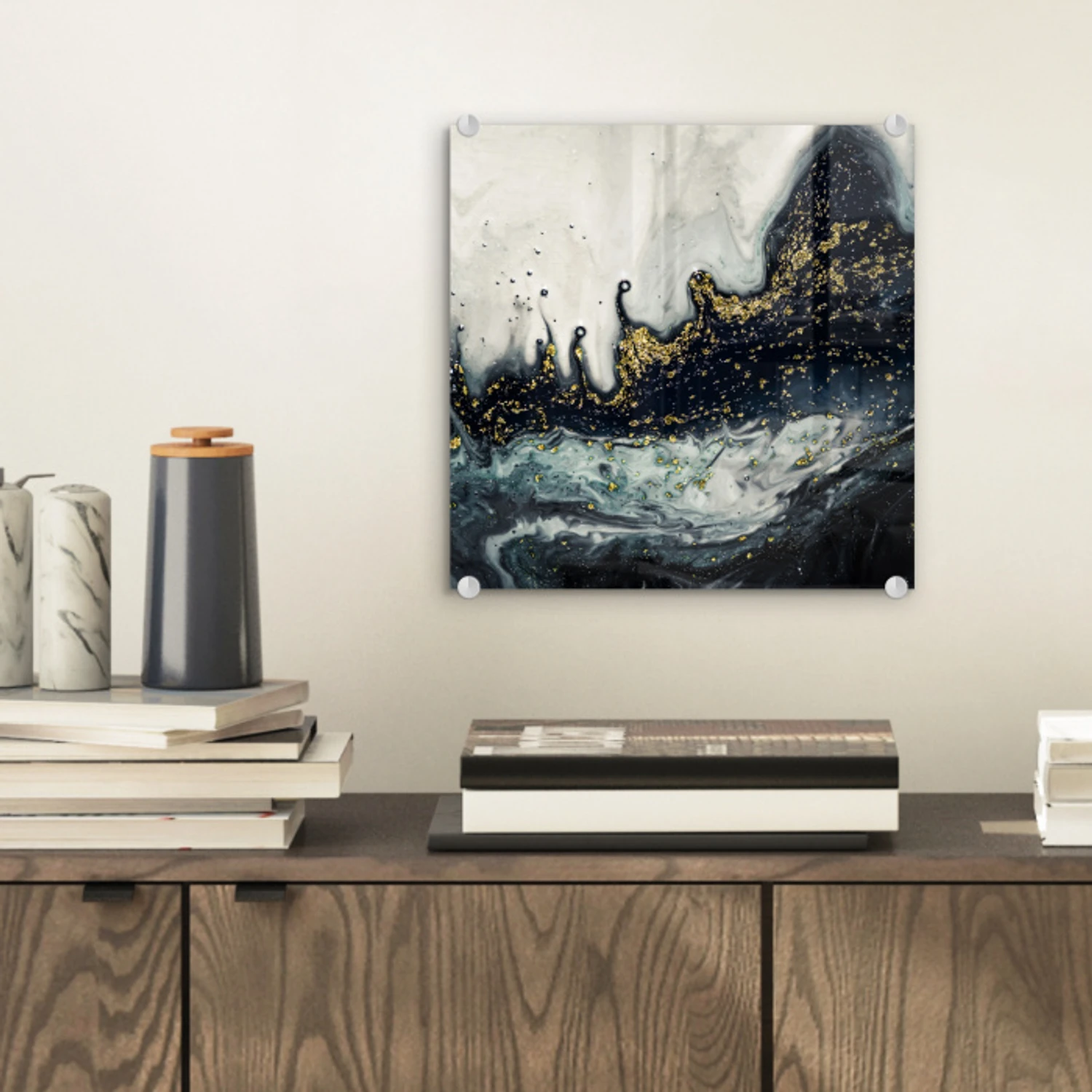 Marmer - Abstract - Goud - Luxe plexiglas 5mm klein -sfeer1