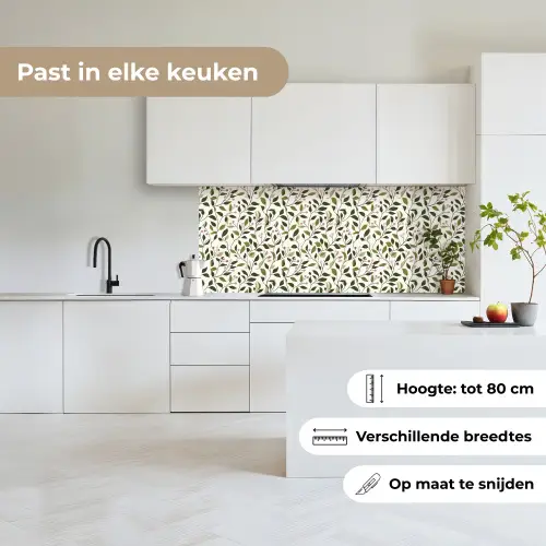 Bladeren - Bessen - Roze keuken achterwand 2 middel 871 -sfeer4_NL