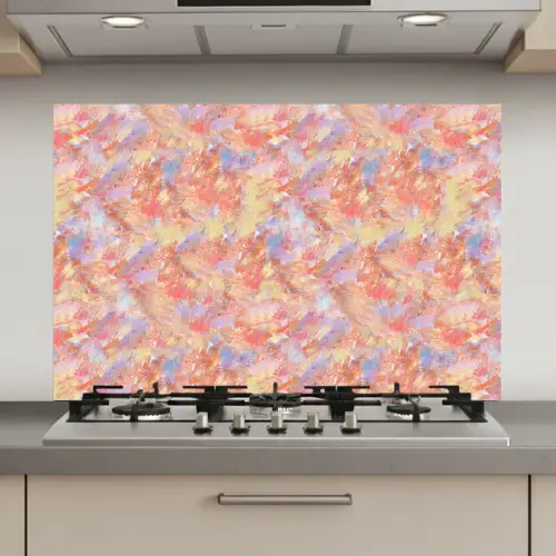 Abstract - Multi - Kleur - Verf keuken achterwand spatscherm klein 900 -3d_website