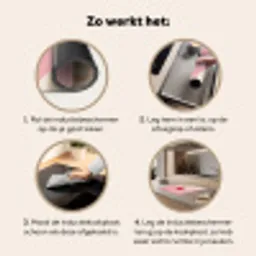Kers - Slagroom - Roze Inductie beschermer vinyl 3mm middel -sfeer9