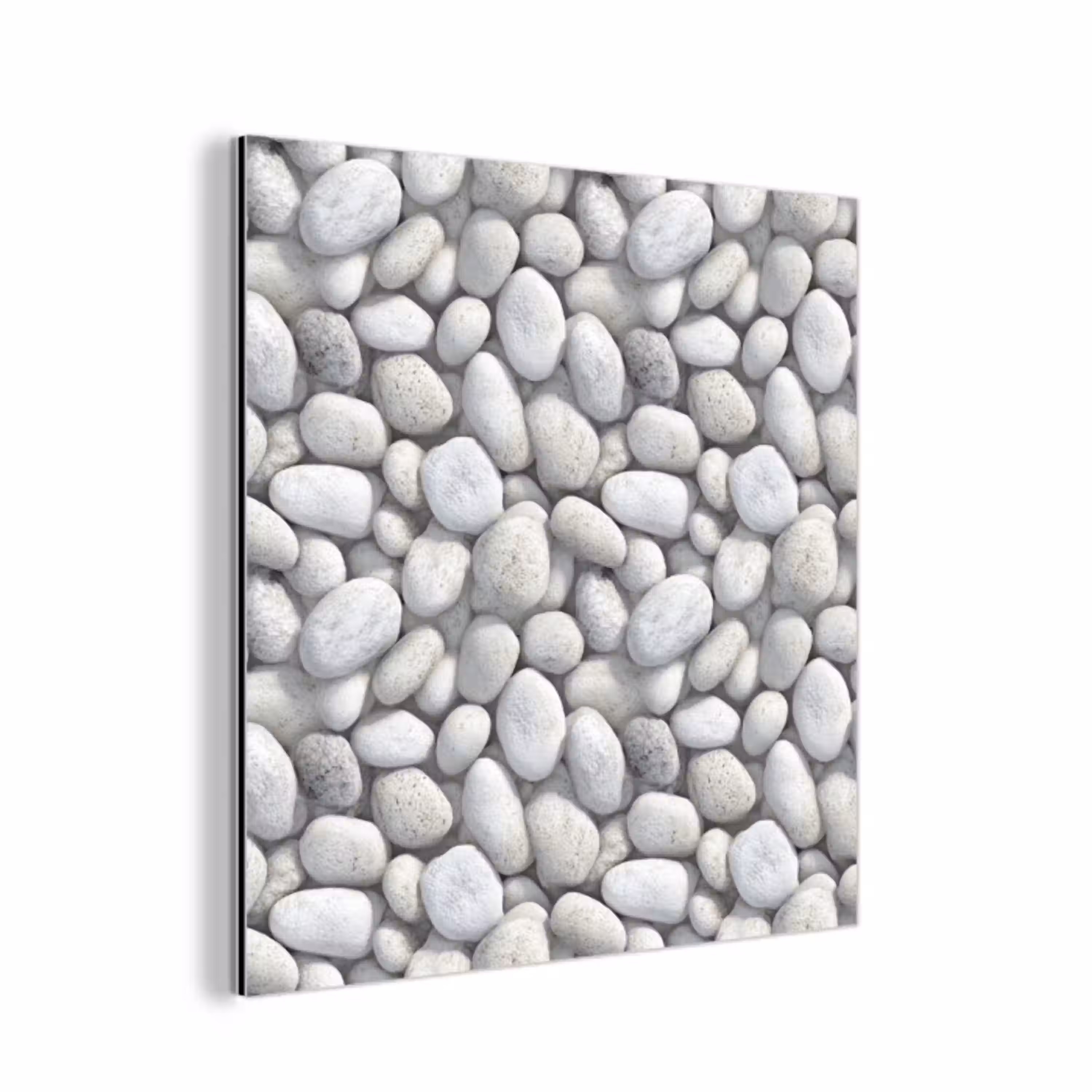 Steentjes - Grijs - Ovaal aluminium wit klein 46 -3d