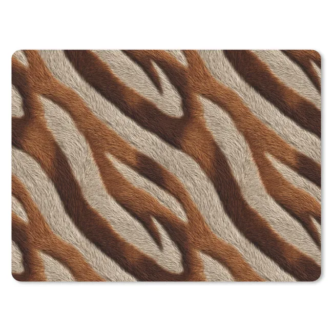 Muismat - Zebra - Patroon - Bruin