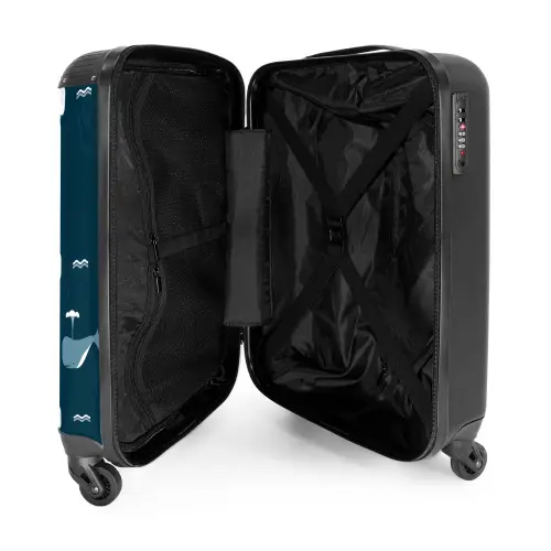Walvisweelde NBS - Handbagage koffer - Kinderen Unisex middel -binnenkant