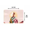 Vrouw - Zon - Kleurrijk Placemat vinyl groot -specs