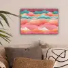 Golven - Kleurrijk - Abstract canvas 2cm klein -sfeer1