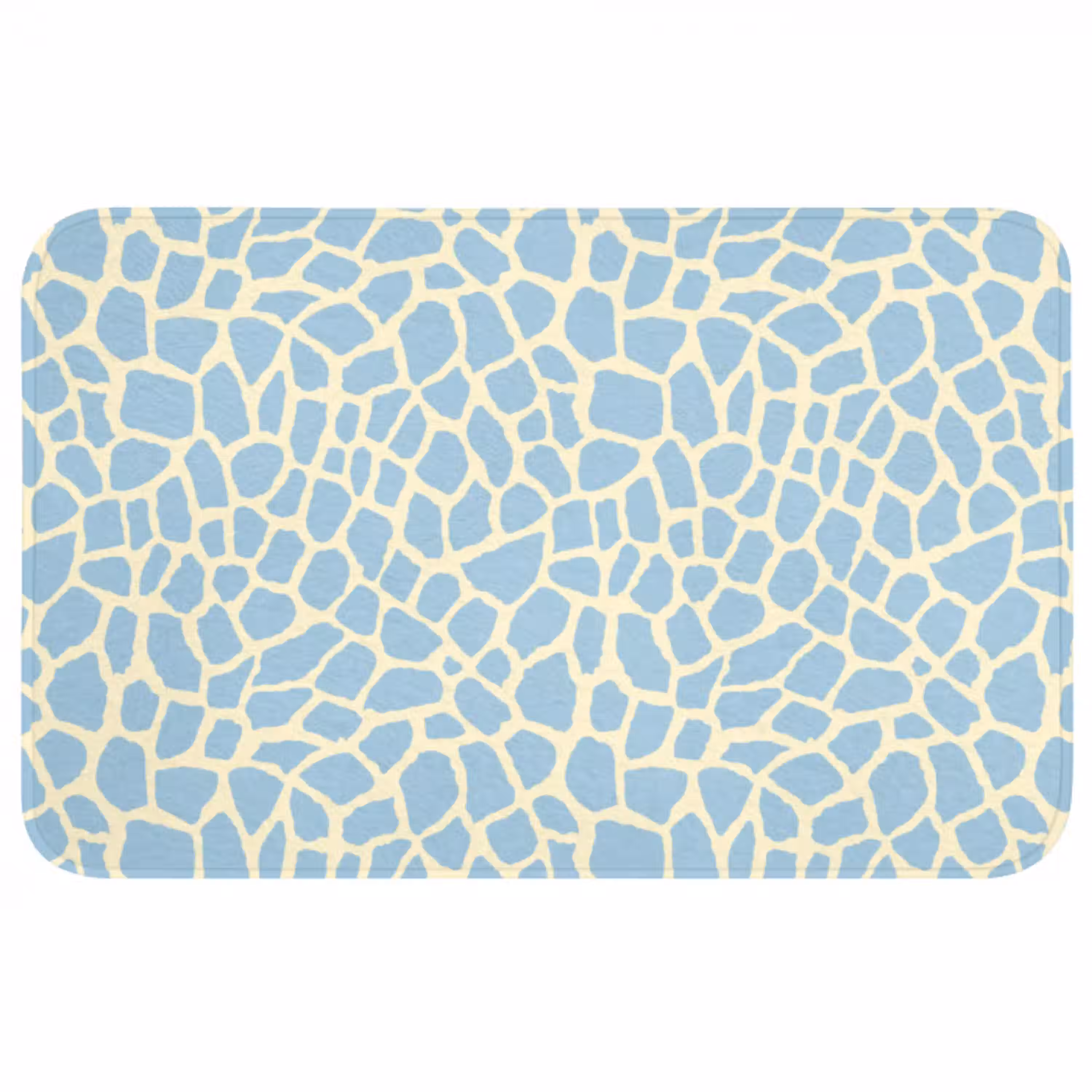 Giraf - Modern - Blauw Badmat middel 997 -3d