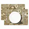 Vrouw - Bloemen - Zonnebril - Wit Placemat vinyl groot -zzsfeer2_Kitchenyeah-website