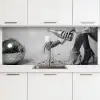 Feestelijk - Champagne - Discobal keuken achterwand 2 middel -3d