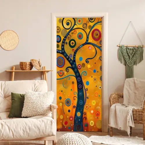 Abstract - Boom - Levensboom - Modern deurposter klein -sfeer2