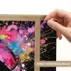 Graffiti - Sport - Voetbal - Bal - Roze Light Box met batterij (Wandlamp) middel -USP_websiteprintNL