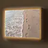 Voetstappen - Vloedlijn - Zee Light Box met batterij (Wandlamp) middel -z3d_website