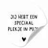 Een speciaal plekje in mijn hart - Spreuken - Quotes Wandcirkel behangsticker klein -3d
