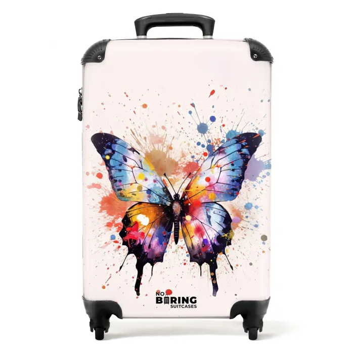 Vlinderexplosie Koffer - NBS - Handbagage middel -productfoto_recht