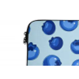 Bessen - Modern - Blauw laptophoes neopreen klein 279 -detail