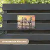 Witte paarden galopperen langs de kust tuinposter los doek klein -sfeer3