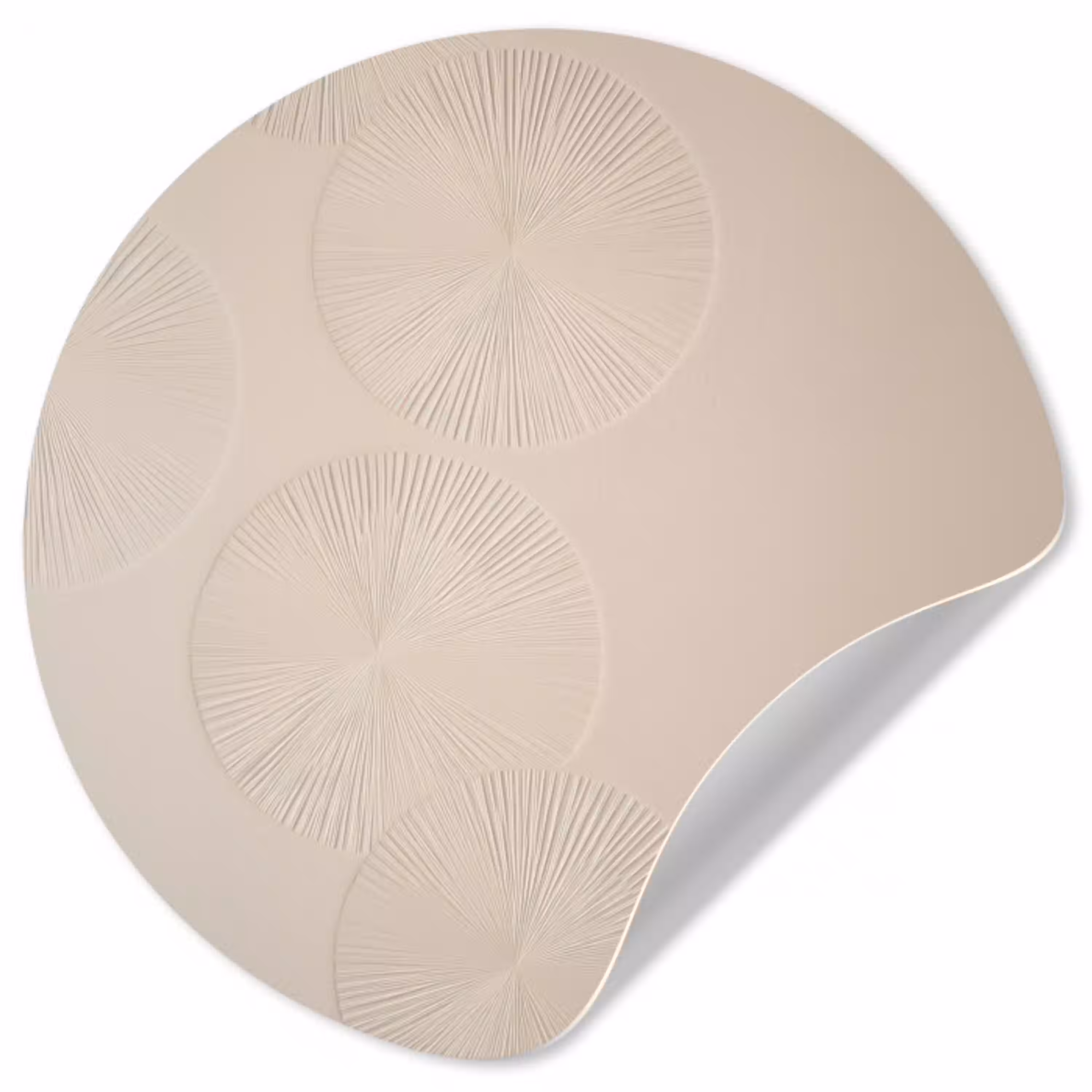 Japandi - Beige - Modern Wandcirkel behangsticker klein -3d