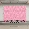 Roze - Patroon - Lijnen keuken achterwand spatscherm klein 900 -3d_website