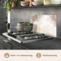 Marmer - Bruin - Gouden keuken achterwand spatscherm klein -usp_NL