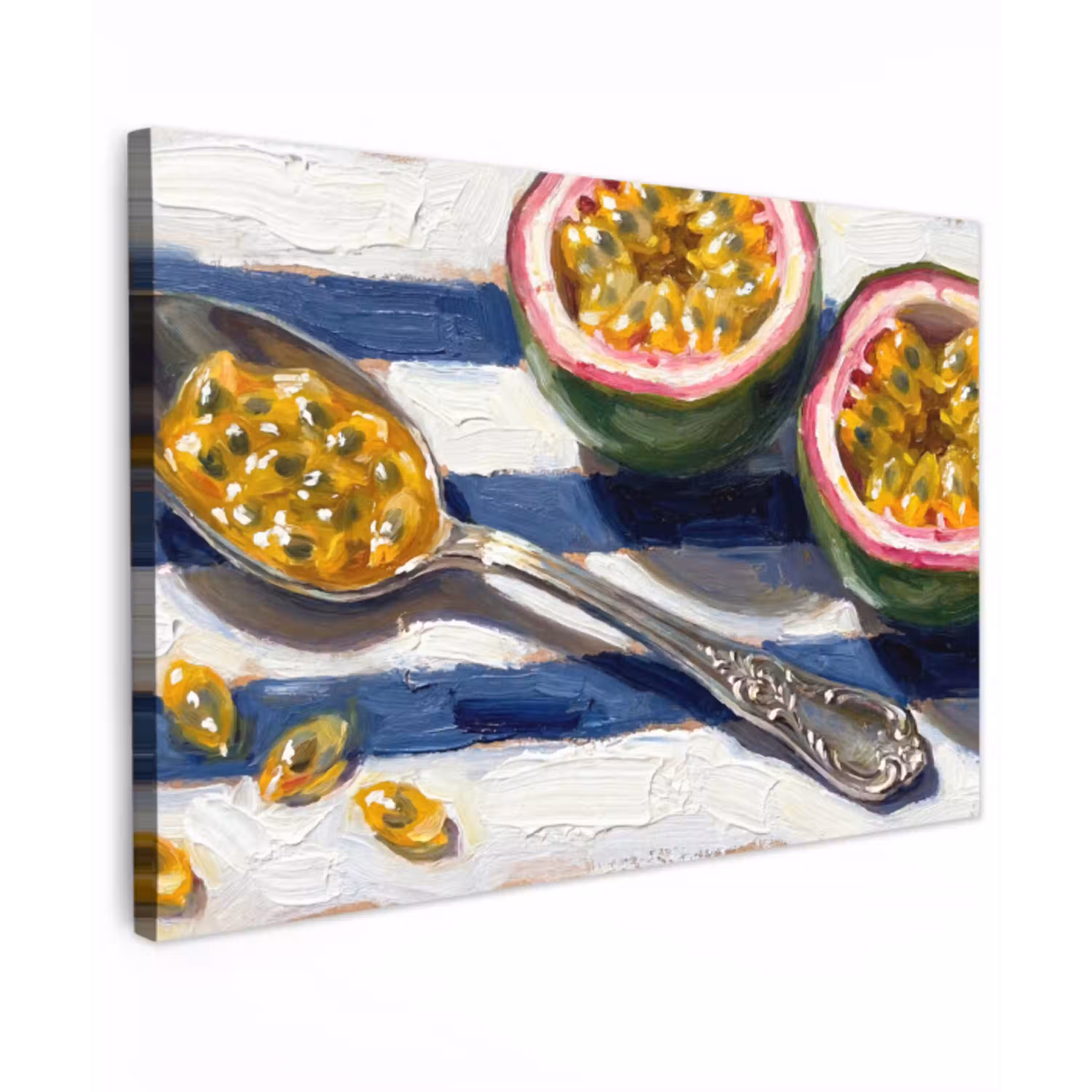 Eten - Passievrucht - Tropisch - Modern - Kleurrijk canvas 2cm klein -z3d