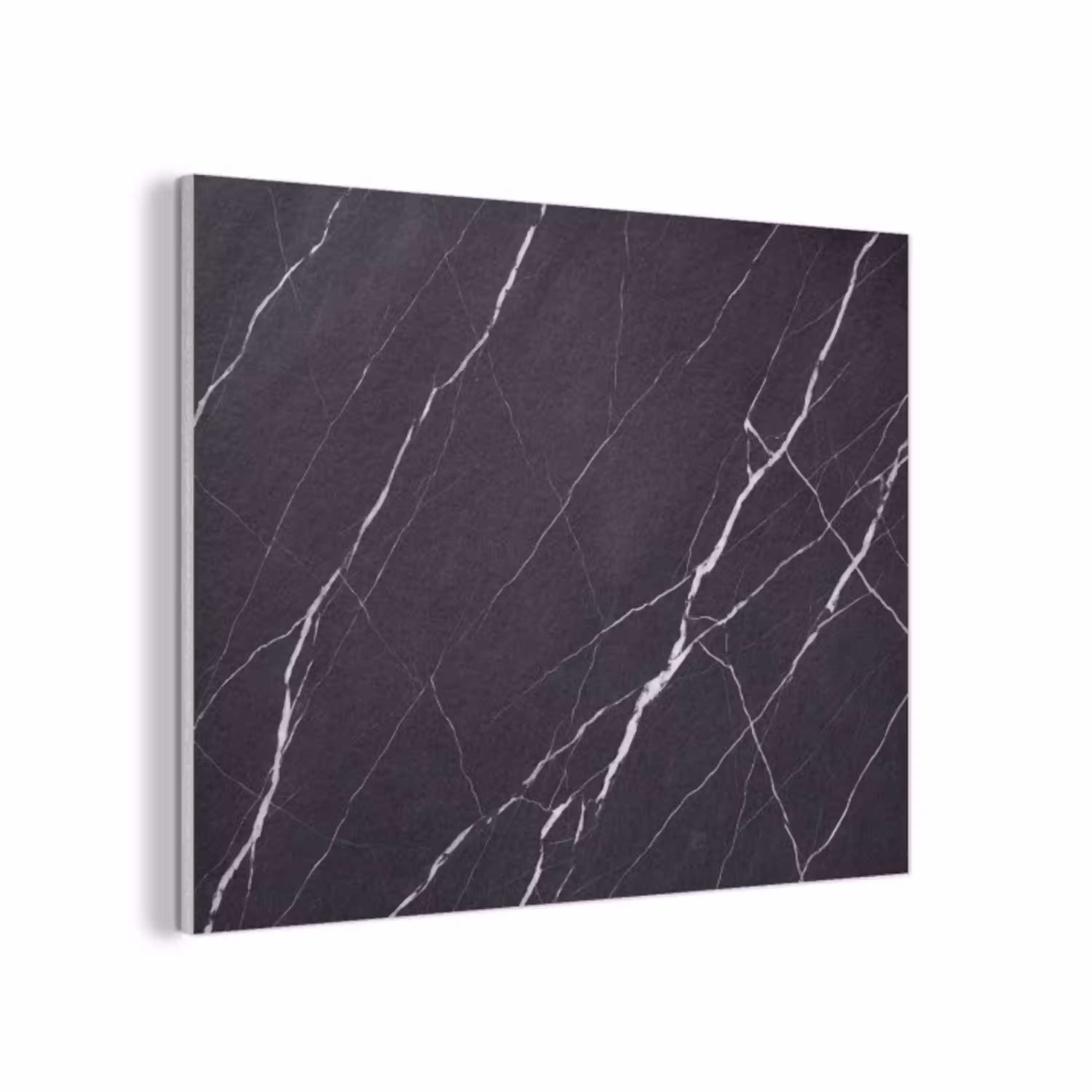 Marmer - Patroon - Abstract - Modern - Zwart PET vilt klein -3d