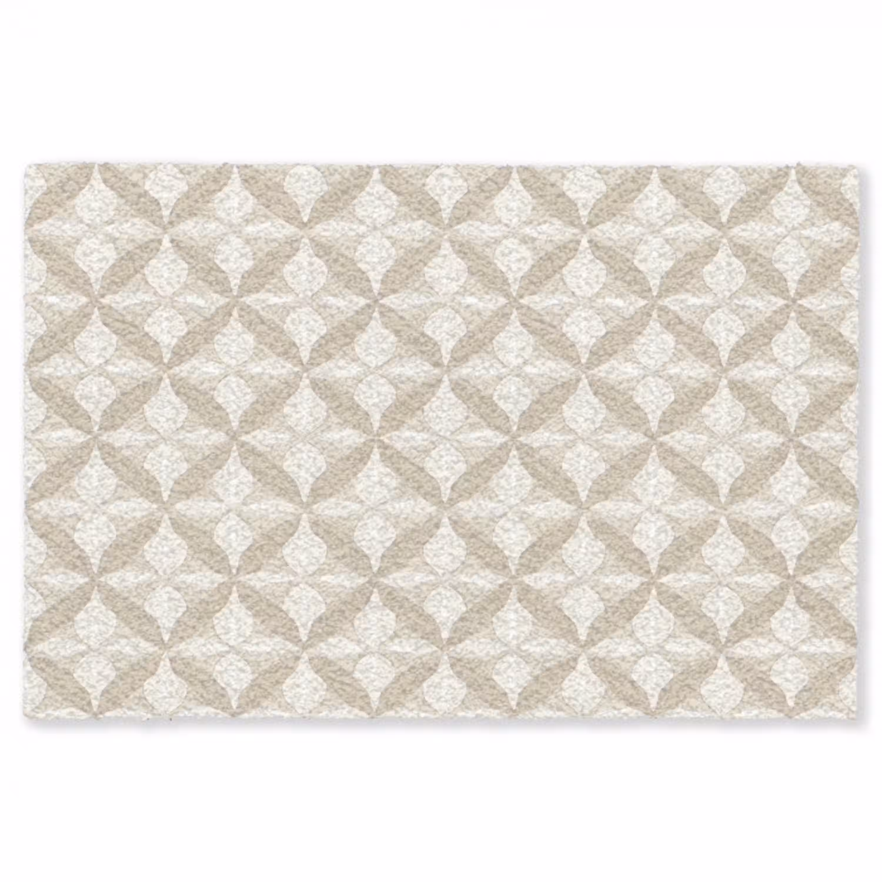Patroon - Klassiek - Beige Vloerkleed Rechthoek klein 1091 -3d