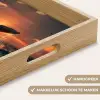 Walvis staart - Water - Zonsondergang Dienblad Rechthoek middel -USP_HandgreepNL